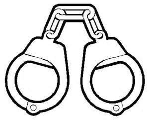 Handcuffs Coloring Page Coloring Pages
