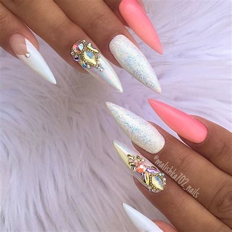 Pin On Fancy Nails Rhinestones