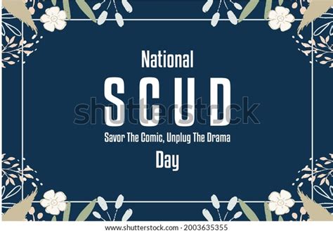 Scud Day National Savor Comic Unplug Stock Vector Royalty Free