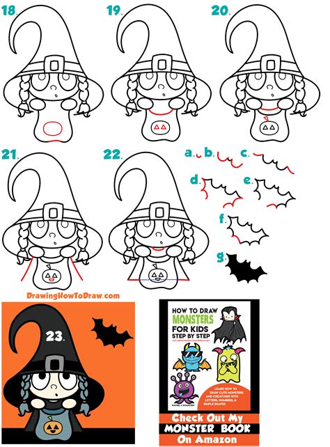 How To Draw A Witch For Beginners At How To Draw