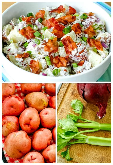 Mix together mayo, sour cream and salt & pepper. Red Potato Salad with Bacon | The Two Bite Club