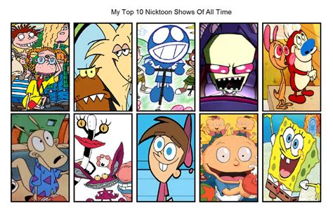 My Top 10 Nicktoon Shows Of All Time By Benthefox1996 On Deviantart
