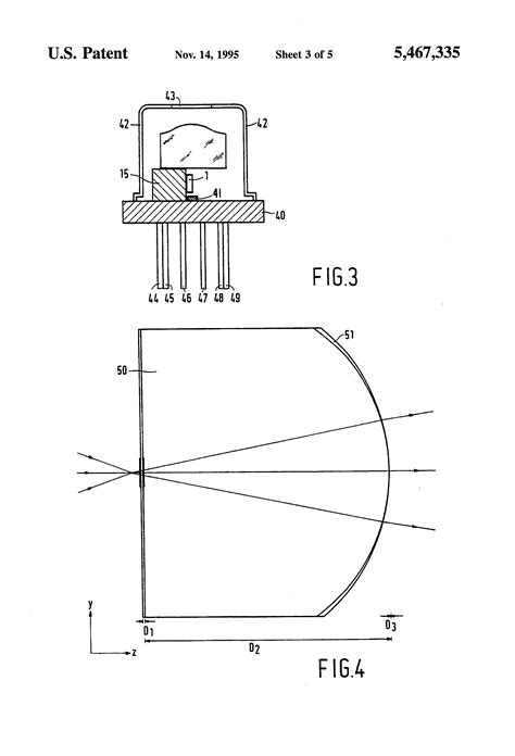 Patent US5467335 - Beam-shaping optical element and device for