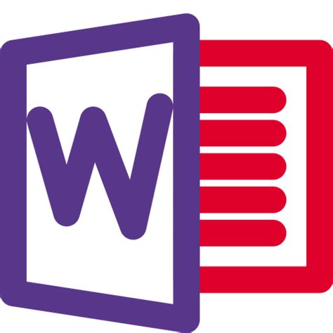 Microsoft Word Logo Icon Download In Line Style