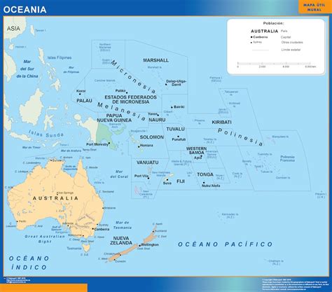 Lista 92 Foto Mapa Oceania Con Nombres Y Division Politica Alta