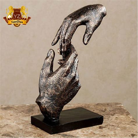 [hot item] hot sale large size lover statue casting bronze hand in hand sculpture idées de