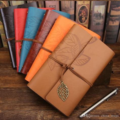 Vintage Travelers Notebook Diary Notepad Pu Leather Spiral Literature