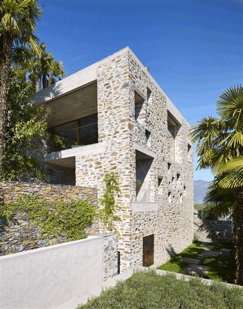 Stunning Stone House In Switzerland Unveils Modern Interiors