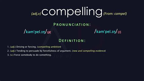 Compelling Meaning And Pronunciation Audio Dictionary Youtube
