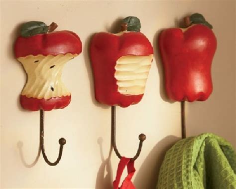 Add picture frames or dried flowers for a more personal touch. Apple Decor for the Kitchen's Accent: Apple Shaped Hangers ~ apcconcept.com Kitchen Designs ...