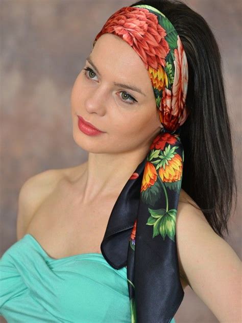 Scarf As Headband Scarf Headband Head Scarf Silk Scarves Scarf