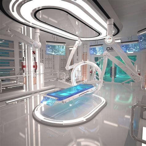 3d Futuristic Laboratory Interior Scene Model Futuristic Technology Futuristic Laboratory