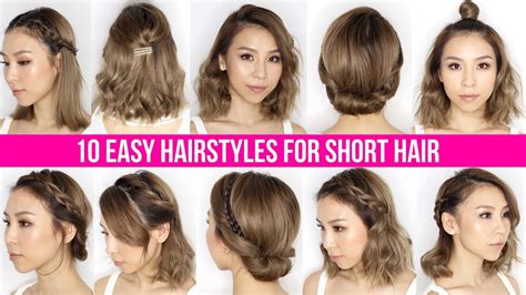 10 Easy Ways To Style Short Hair And Long Bob Tina Yong