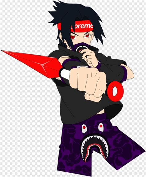 Hypebeast Supreme Sasuke Transparent Png 737x890 9298445 Png