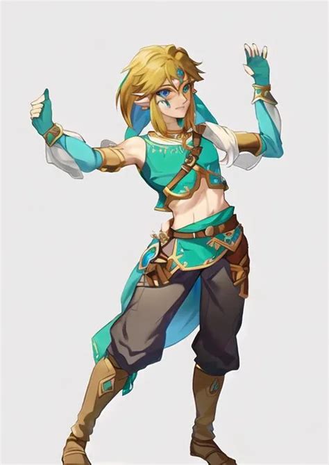 Link From Breath Of The Wild Gerudo Outfit