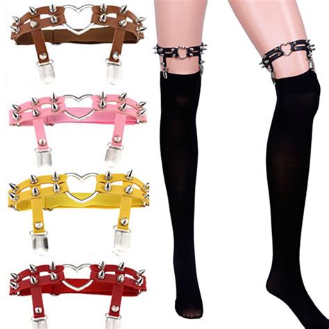 Trendy 1pcs Rock Ladies Garter Belt Leg Ring Thigh Harness Heart Garter