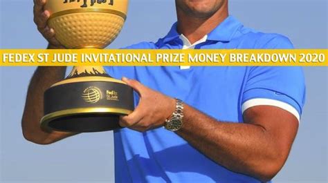 The winner of this event will get 500 fedex cup points. FedEx St Jude Invitational Purse / Prize Money Breakdown 2020