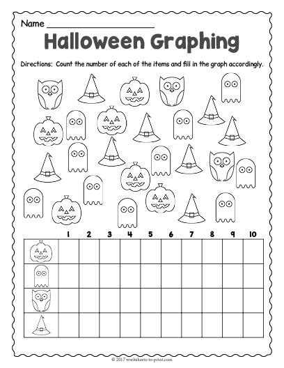 Free Printable Halloween Graphing Worksheet Halloween Graphing