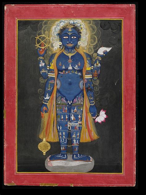 Vishvarupa Of Vishnu As The Cosmic Man Yoga Art Art Painting