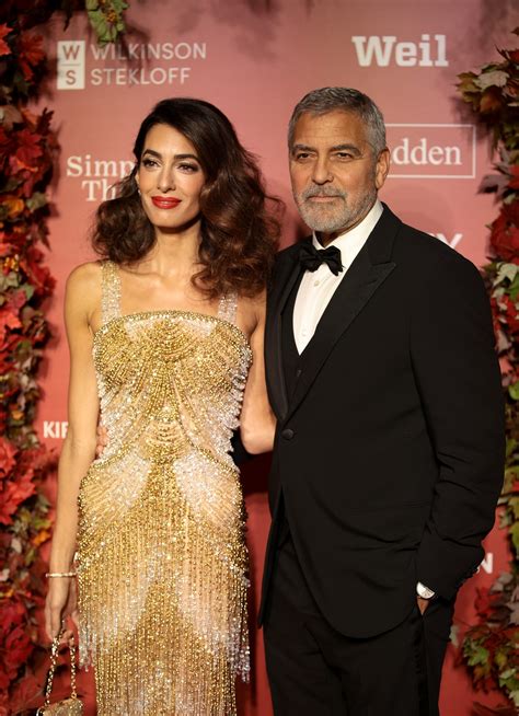 Amal Clooney Evokes Flapper Girl Style In Gilded Versace Vogue