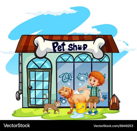 Pet Store Pet Shop Cartoon