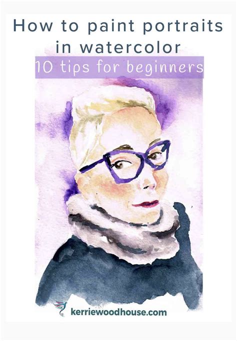 How To Paint A Portrait In Watercolor — Kerrie Woodhouse Loose