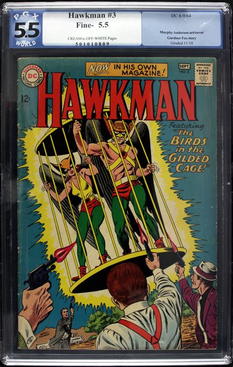 Lot Detail 1964 Hawkman 3 Dc Comics Pgx 55 F Murphy Anderson