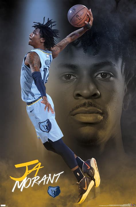 Nba Memphis Grizzlies Ja Morant 20 Wall Poster 22375 X 34