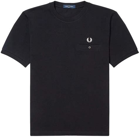 Fred Perry Pique T Shirt Black M8531 102