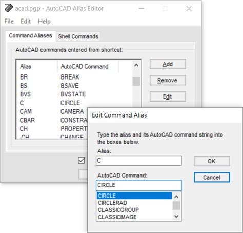Where Can I See Autocad Command Alias List Cadnotes