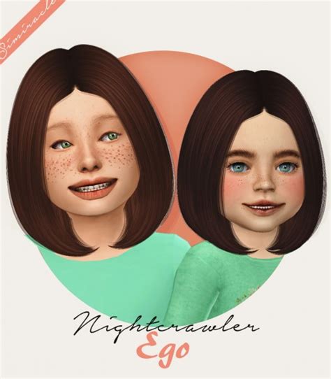 Simiracle Nightcrawler`s Ego Hair Retextured Sims 4 Hairs