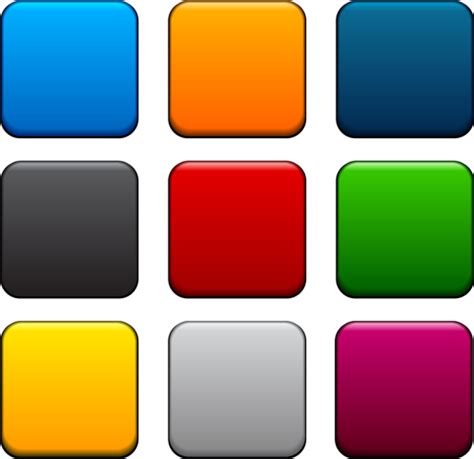 App Button Icons Colored Vector Set 13 Free Download