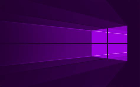 Download Wallpapers Windows 10 Violet Logo 4k Minimal Os Violet