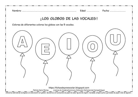 Ejercicios De Vocales Para Imprimir Las Vocales Preescolar Vocales