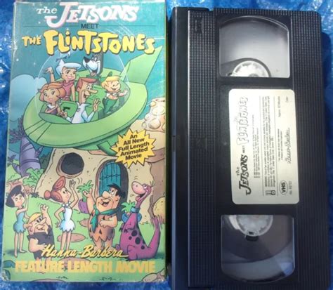 Jetsons Meet The Flintstones Vhs Video Hanna Barbera Feature Length Movie Picclick