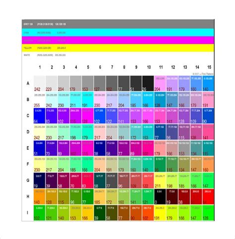 Pantone Color Chart Pdf Free Download