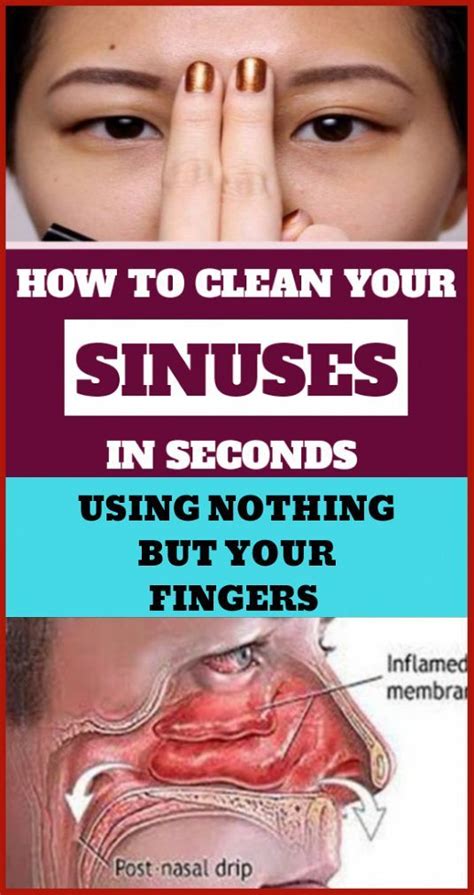 Diy How To Clear Your Sinuses In Seconds Using Nothing But Your