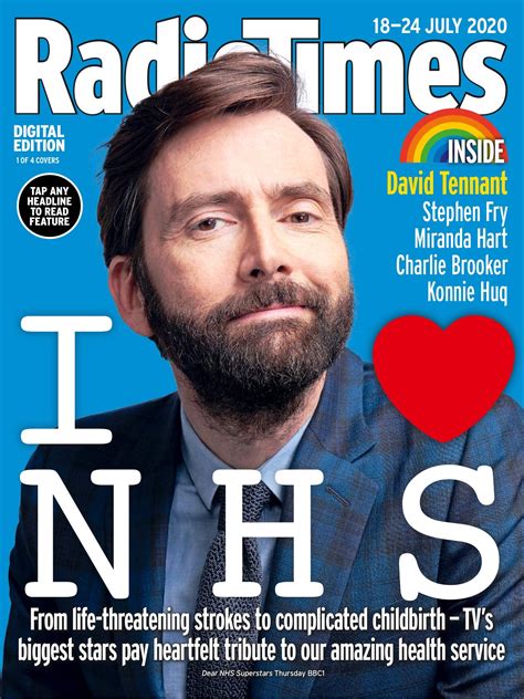 UK Radio Times Magazine 18 July 2020: David Tennant (1 of 4 Covers ...