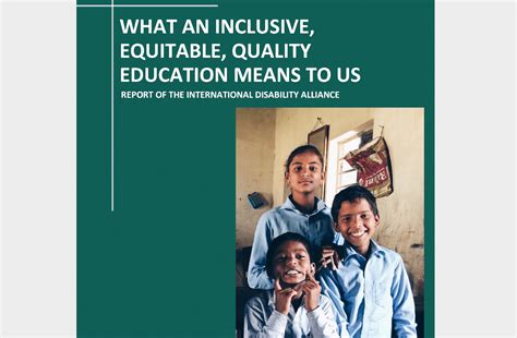 “what An Inclusive Equitable Quality Education Means To Us” Ida