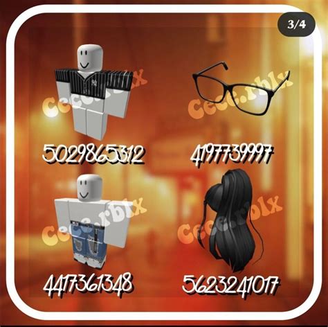 Outfit | Bloxburg codes, Codes for bloxburg, Roblox id codes