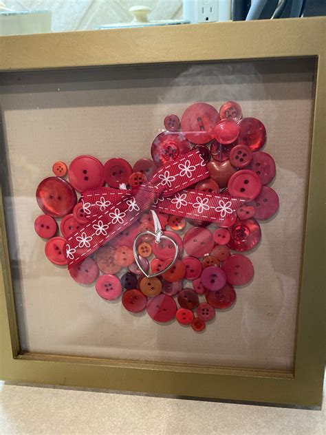 Valentine Button Crafts A Bouquet For You Bouquet