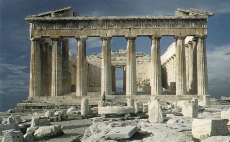 East Facade Of The Parthenon By Iktinos And Kallikrates Acropolis