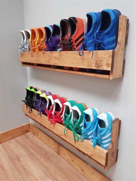 Rustic Handmade Reclaimed Wooden Gifts And Furniture Diy Shoe Storage Wooden Shoe Racks Wall