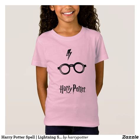 Harry Potter Spell Lightning Scar And Glasses T Shirt Zazzle