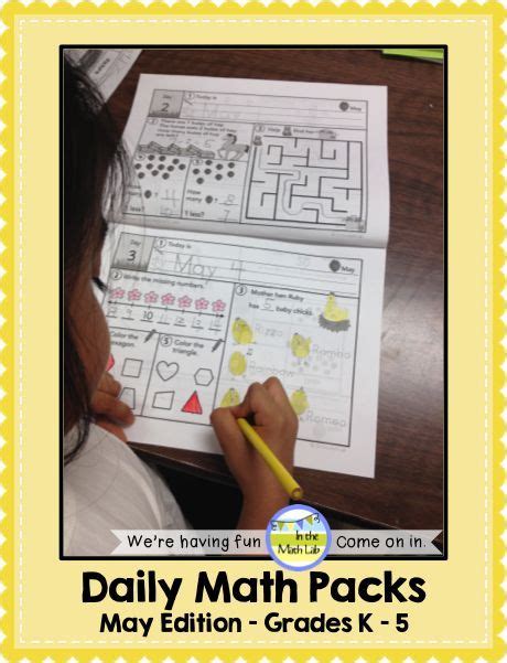 Kindergarten Math Spiral Review May Morning Work Or Warm Ups Daily