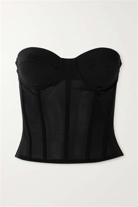 Ruffled Satin Bustier Top Ubicaciondepersonas Cdmx Gob Mx