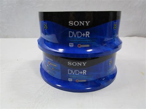 New In The Box Lot Of 2 Sony Dvdr Discs
