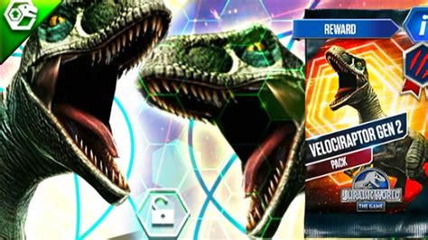 New Gen 2 Attack Unlock Velociraptor Gen 2 Jurassic World The Game Youtube