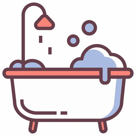 Bath Bathroom Bathtub Clean Relaxation Shower Tub Icon Download