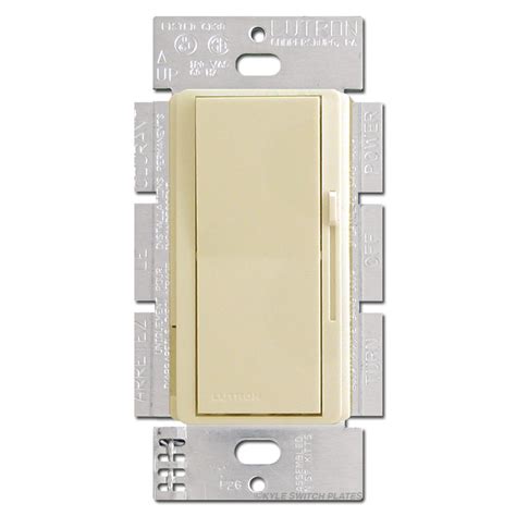 Brown 3 Way Rocker Light Switches 1000w Preset Dimmer Soft Glow